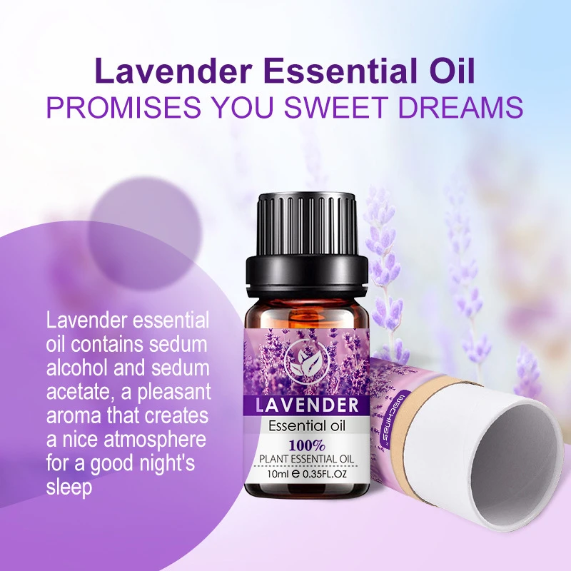 huile de lavande - 10ml huile de lavande biologique 100% pure huile de massage nourrissante pour le visage et le corps pour aider à dormir